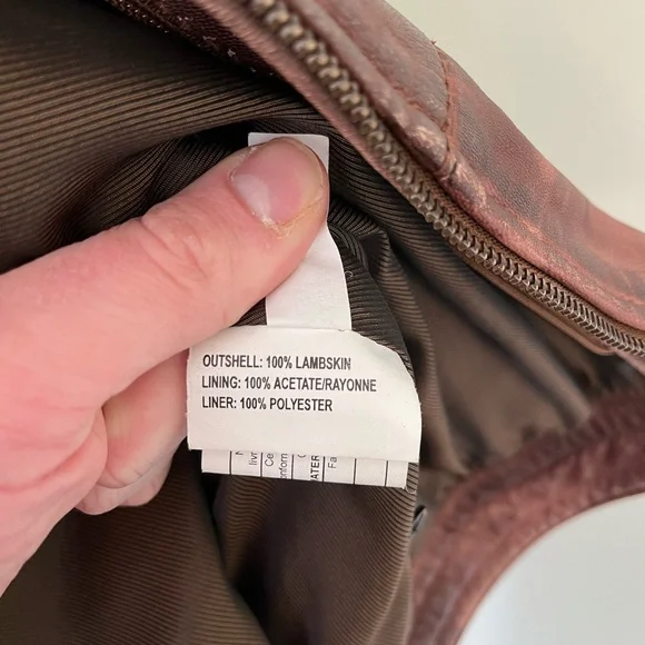 Men's Distressed Leather Jacket - Picture 5 of 13